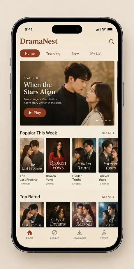 AI短剧免费 APP 界面预览